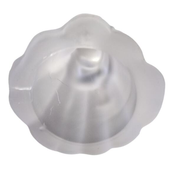 Clear Frosted Christmas Angel Candleholder - Picture 4 of 6